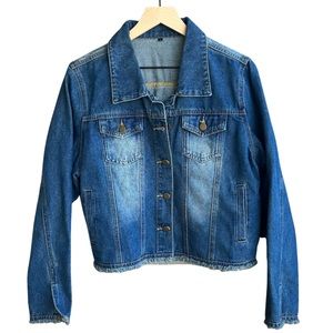 Denim Cropped Jacket (NWOT)